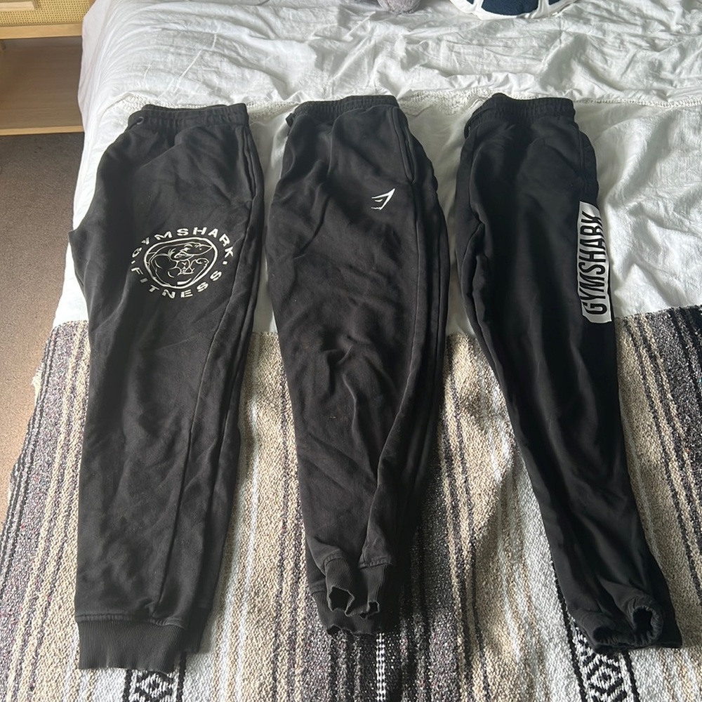 Gymshark Black Sweatpants BUNDLE!
